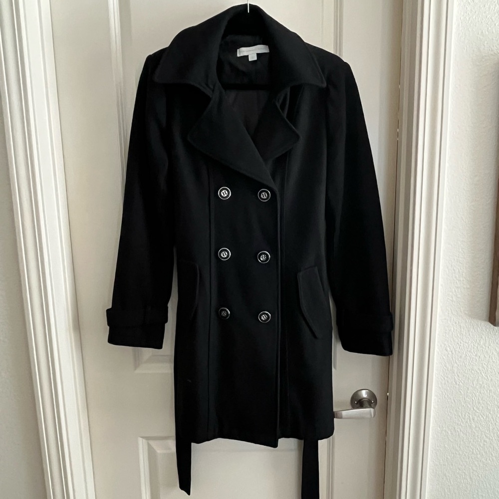 New York and Company Black Pea Coat